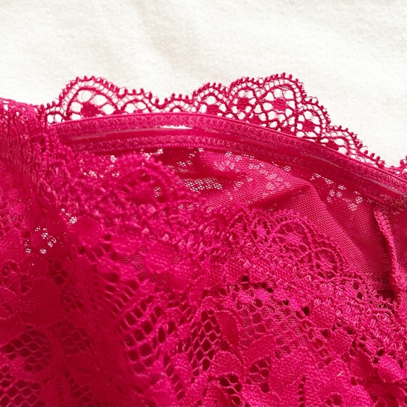 Free People Lacey Looks Bandeau Burgundy Medium - Picture 5 of 6